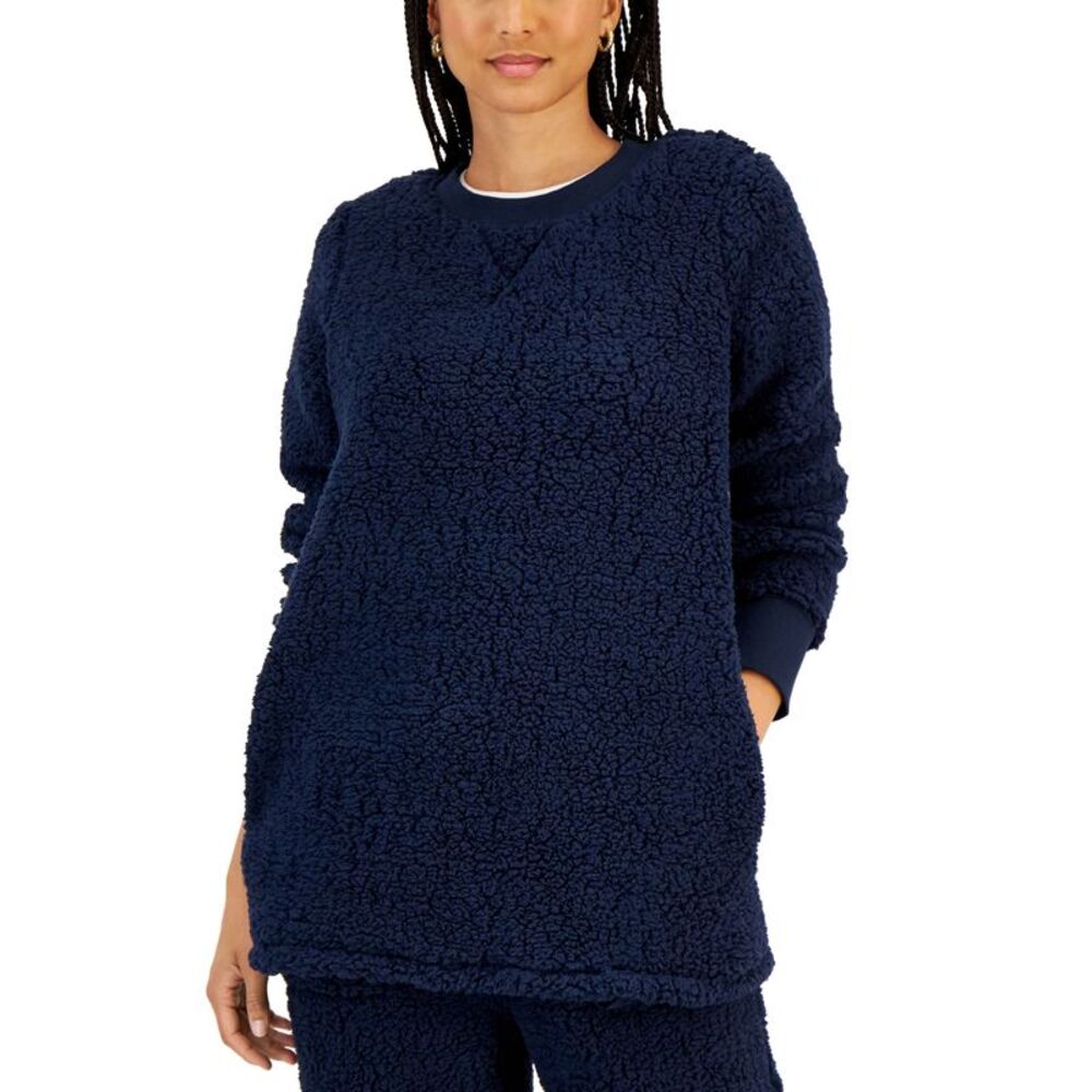 Style & Co Womens Sherpa Tunic